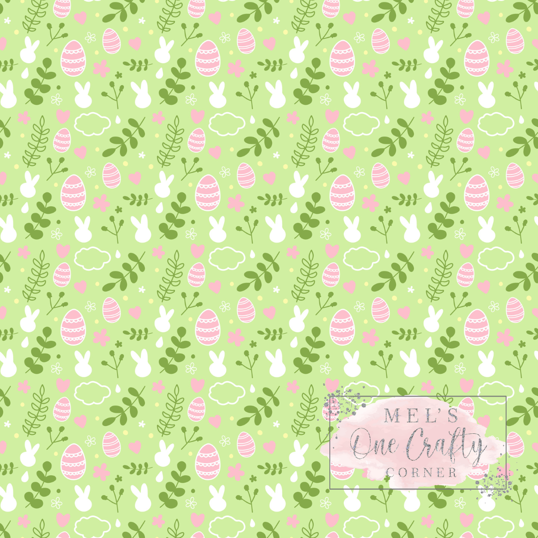 12x12 Vinyl Sheet - Green Easter