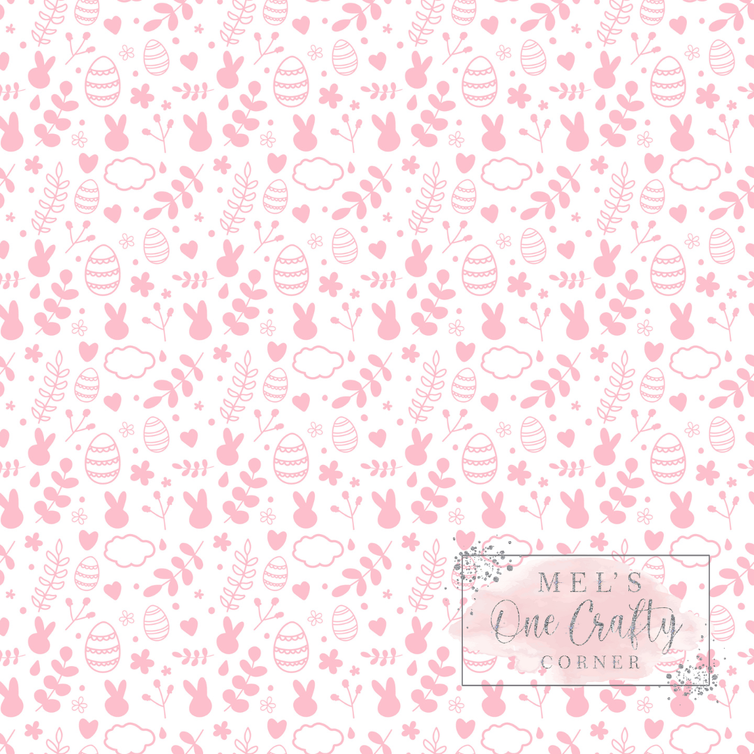 12x12 Vinyl Sheet - Pink Easter