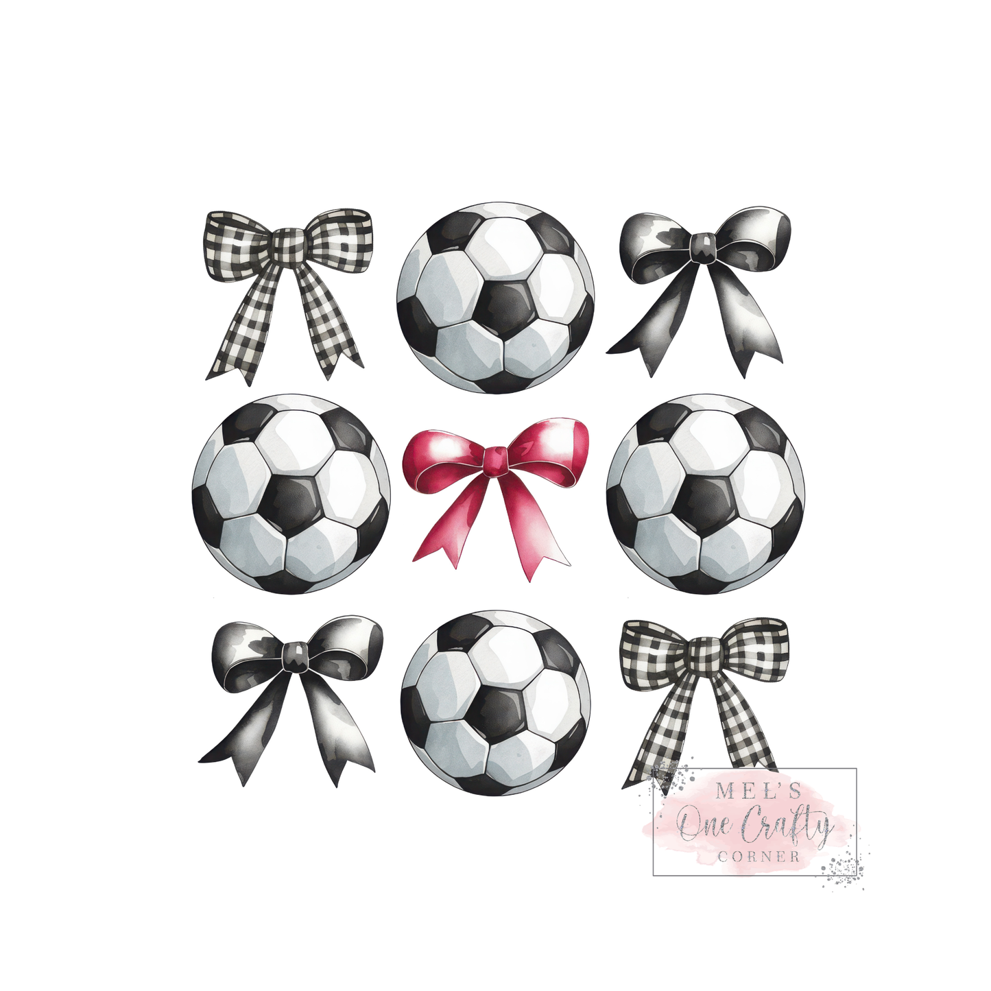 Soccer Bow - DTF Transfer