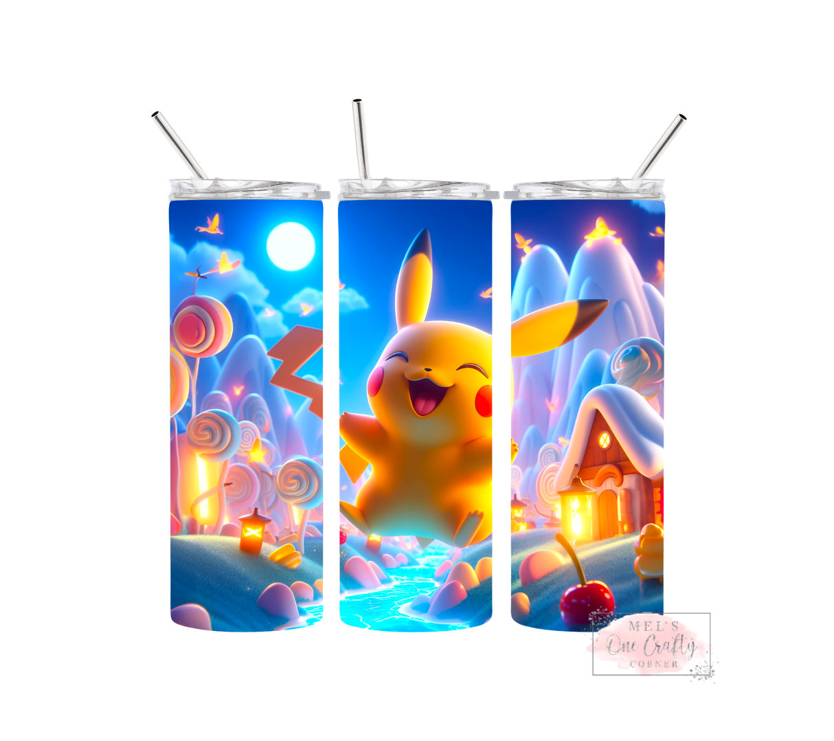 Sublimation Print Tumbler - Happy Pika