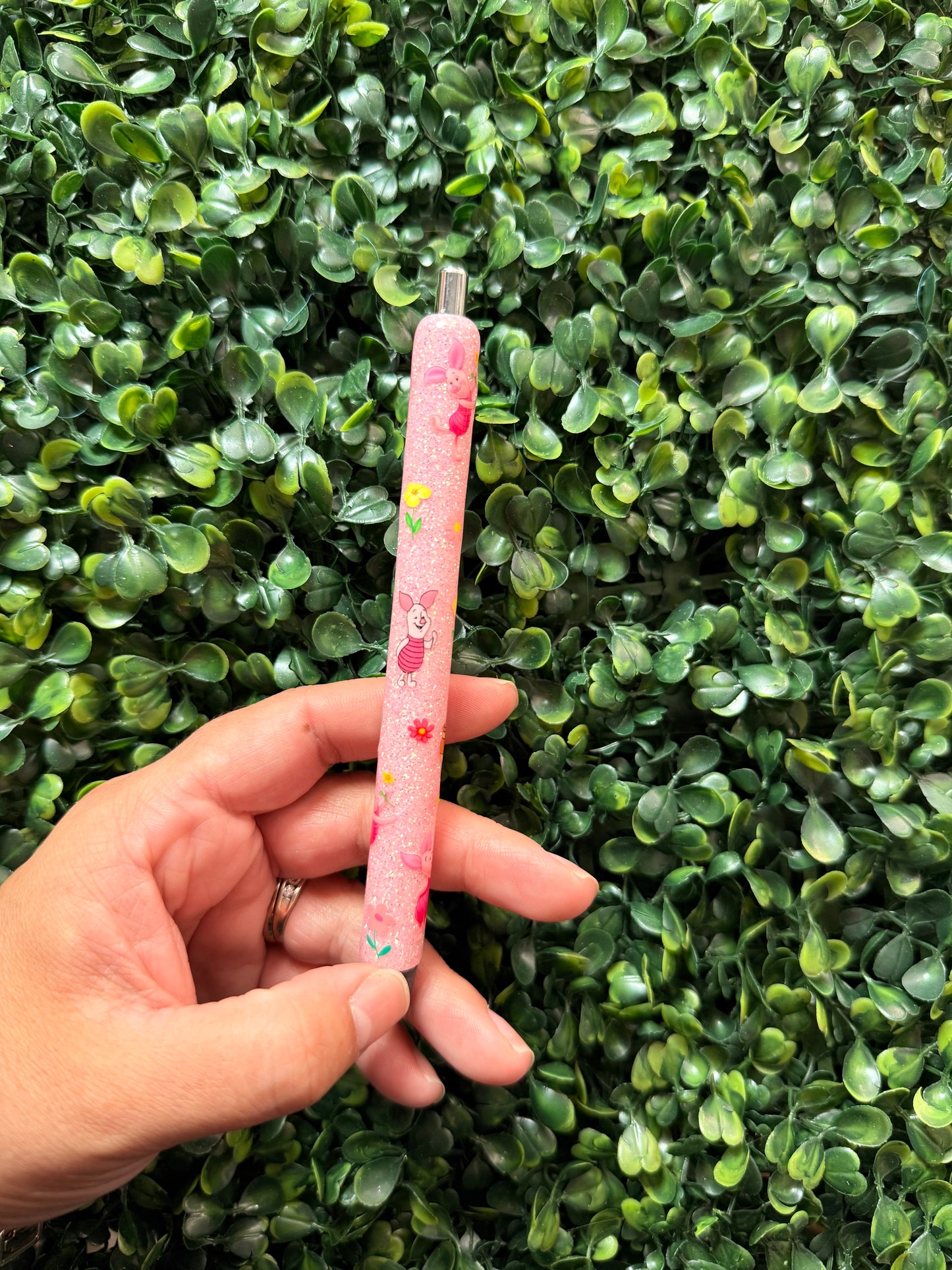 Piglet Glitter Pen