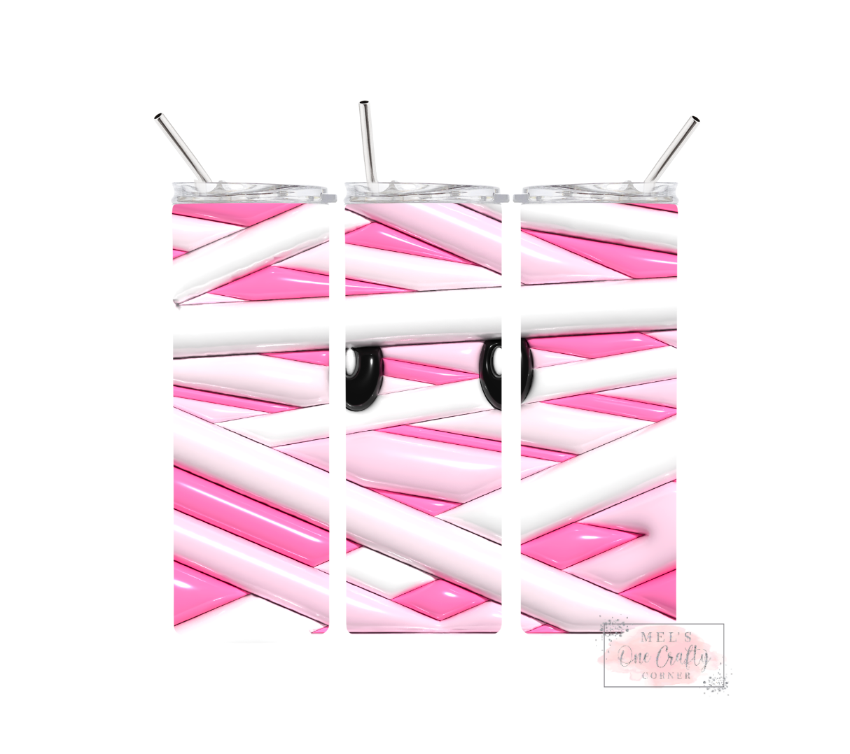 Sublimation Print Tumbler - Pink Mummy