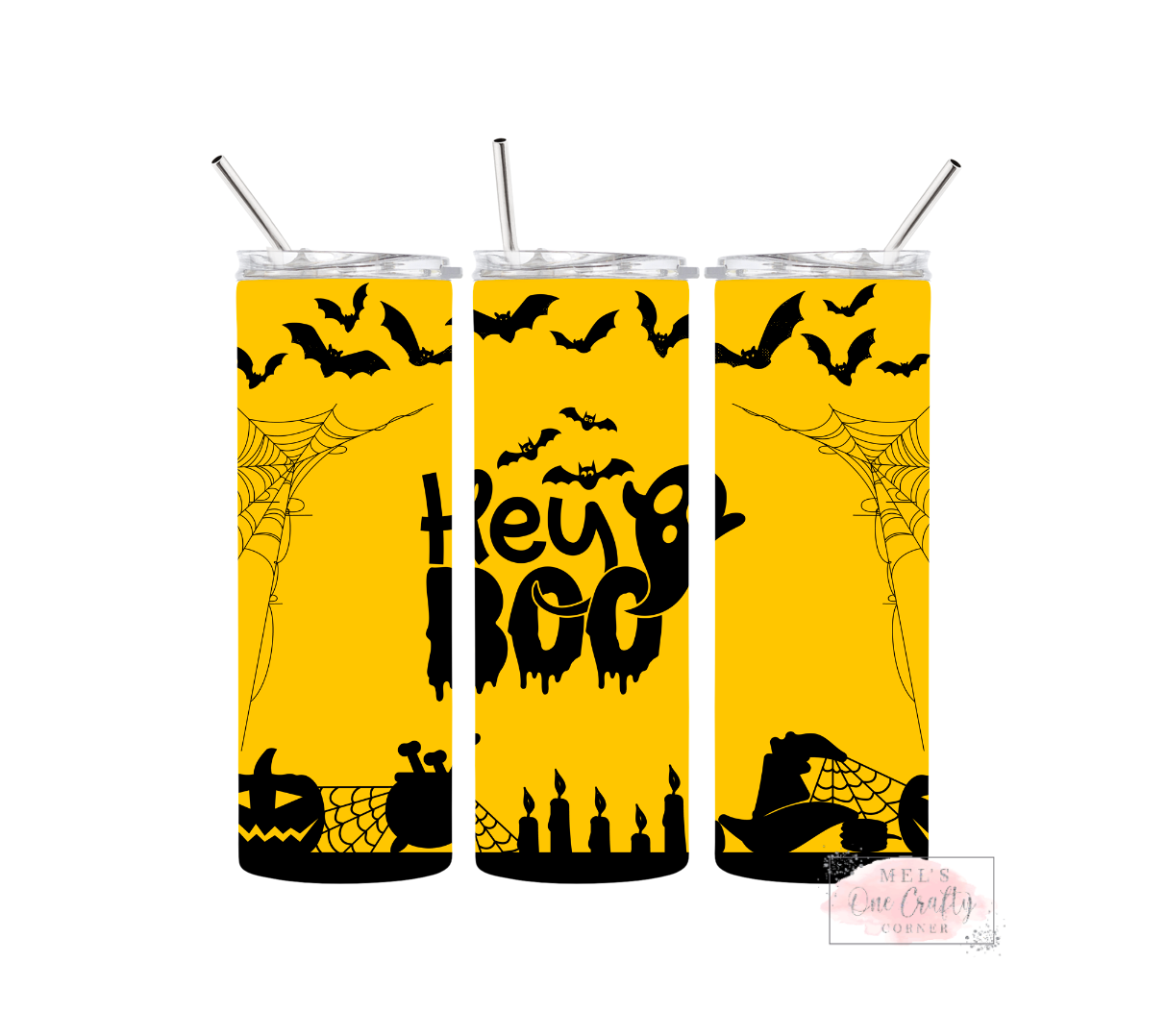 Sublimation Print Tumbler - Hey Boo