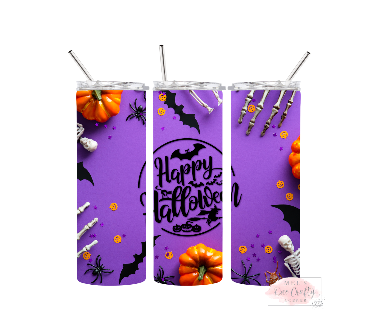 Sublimation Print Tumbler - Happy Halloween