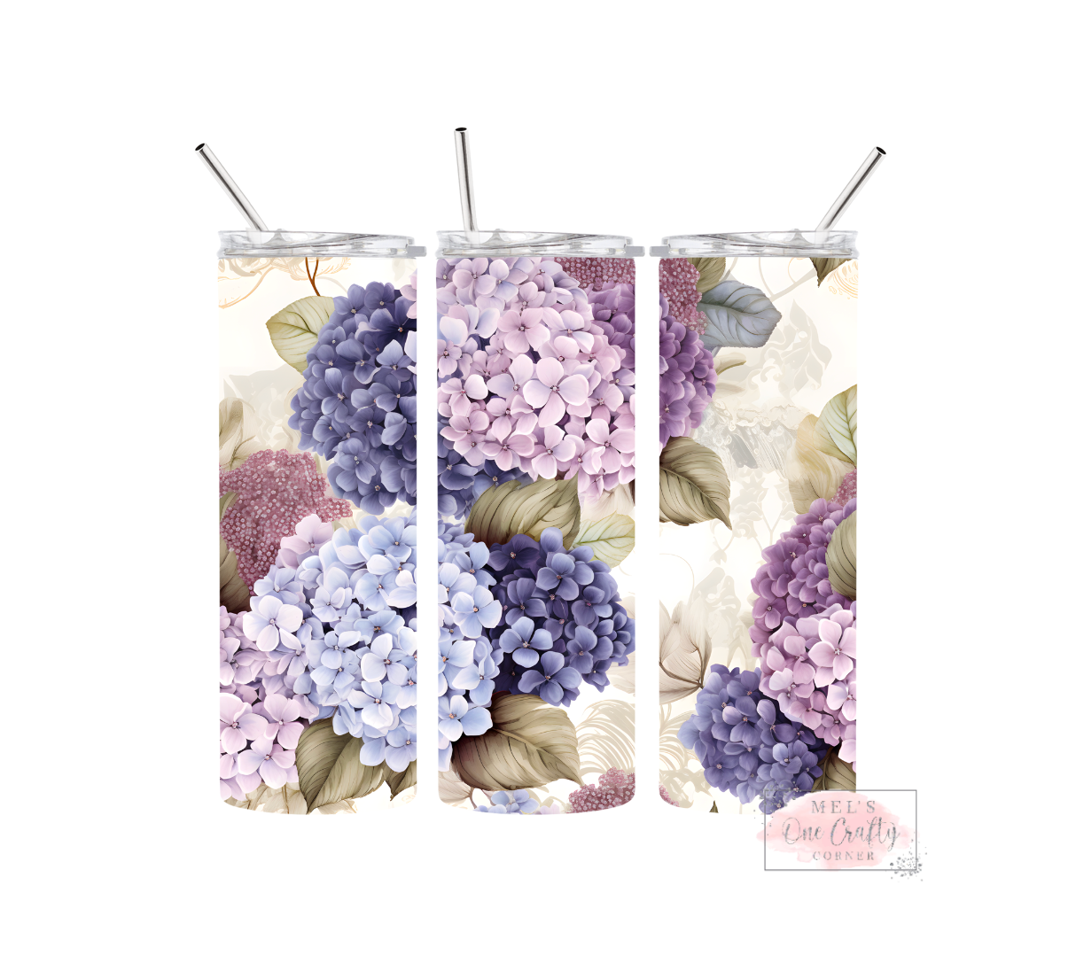 Purple Hydrangeas Tumbler
