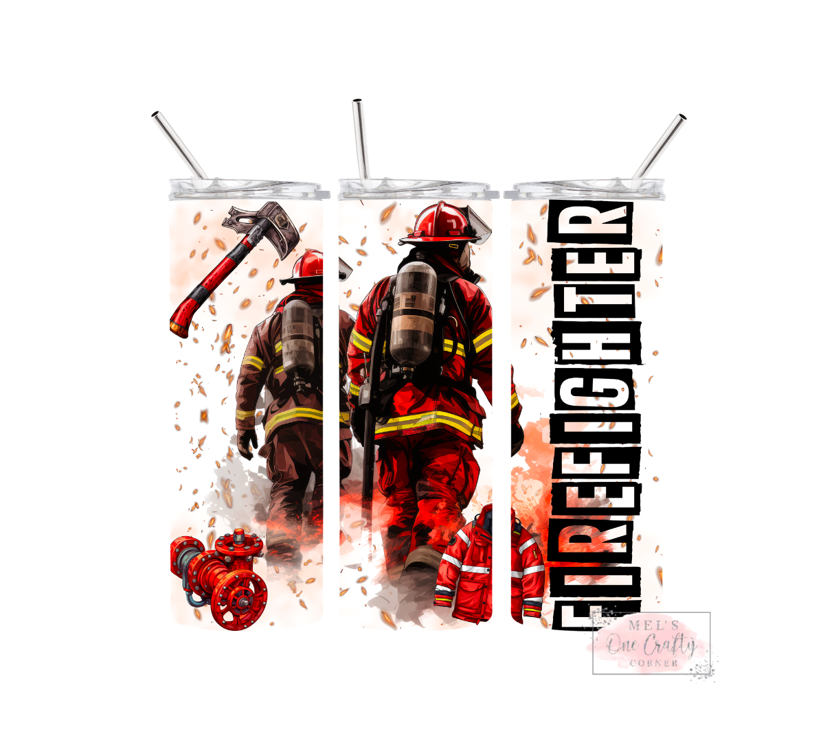 Sublimation Print Tumbler Wrap - Firefighter