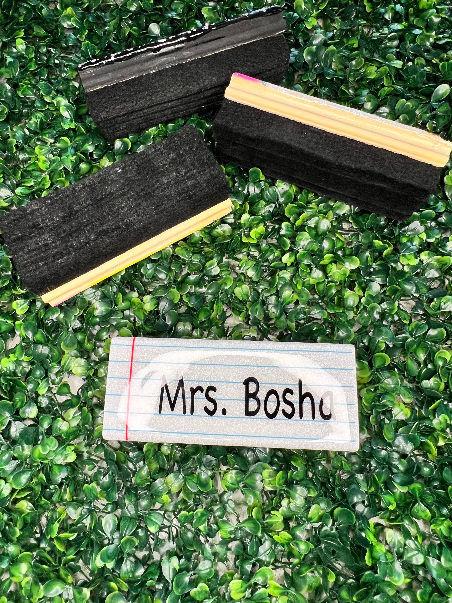 Binder Paper Personalized Glitter Eraser