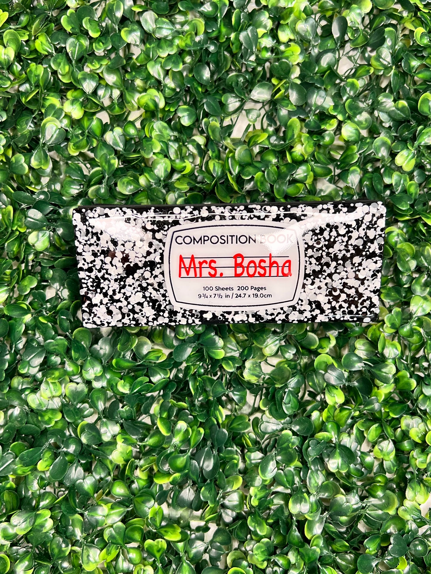 Composition Personalized Glitter Eraser