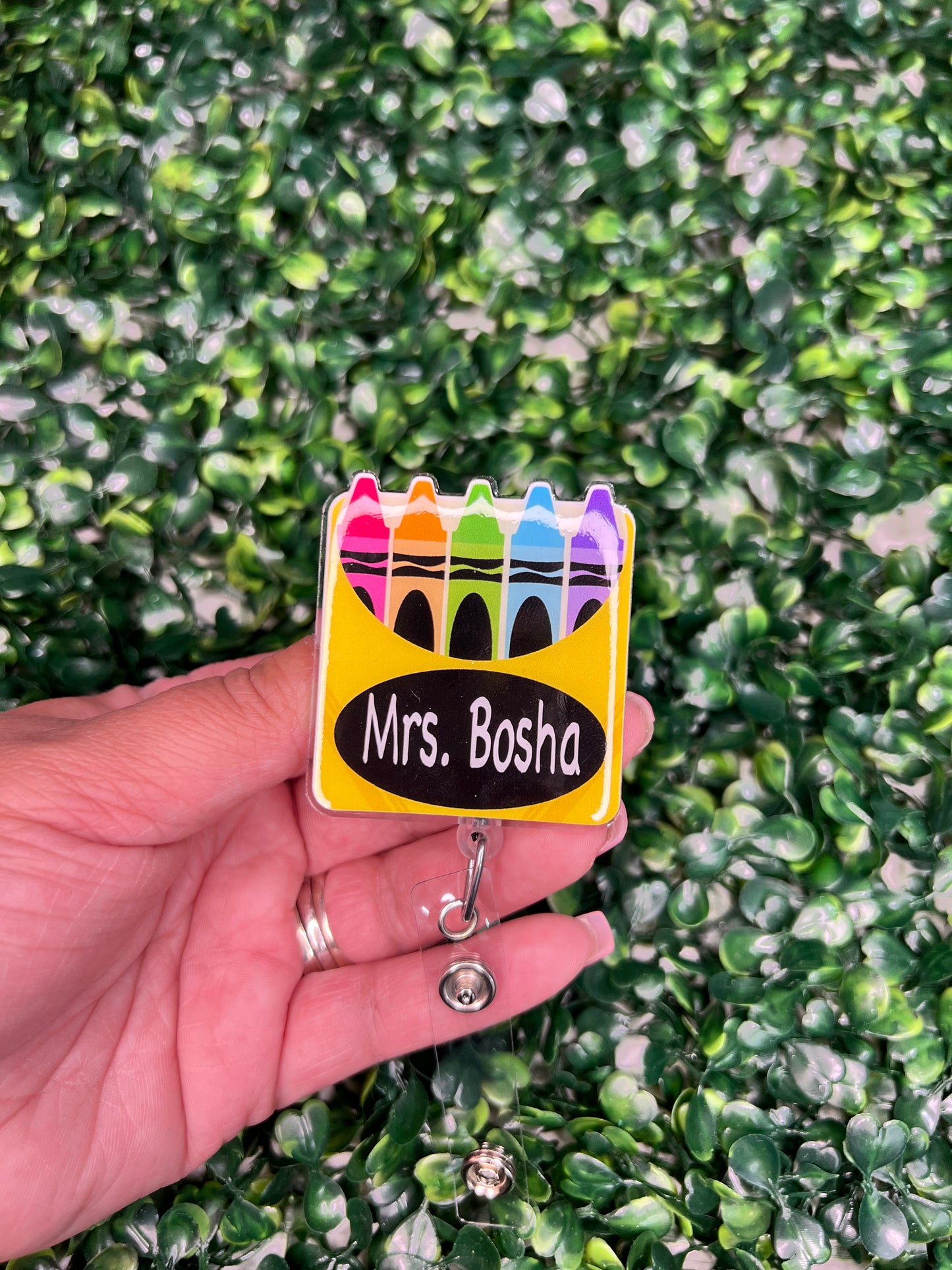 Crayon Box Badge Reel