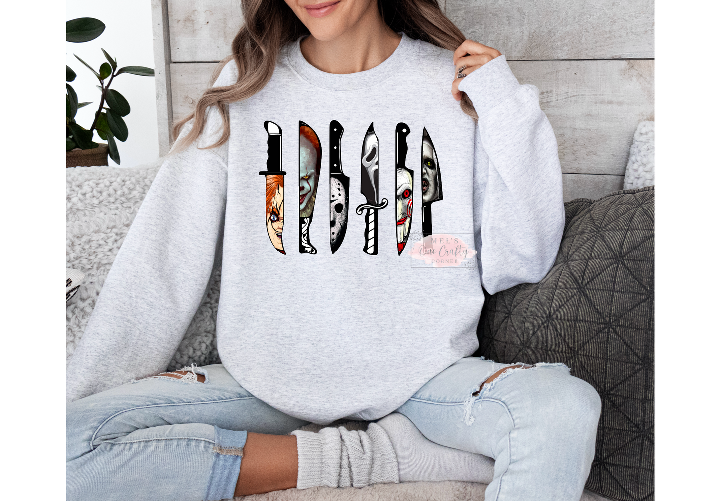 Horror Knives Crew Neck Sweater