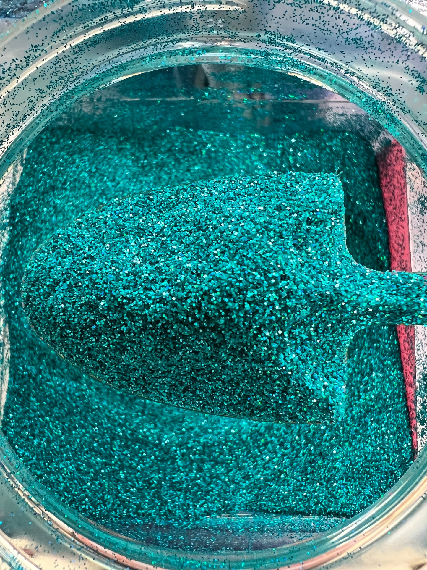 Caribbean Teal Glitter