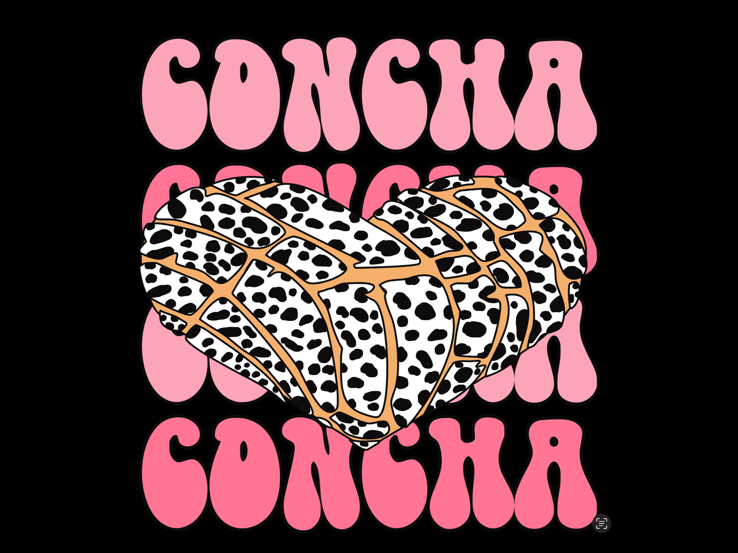 T-Shirt Sublimation Print - Concha Heart