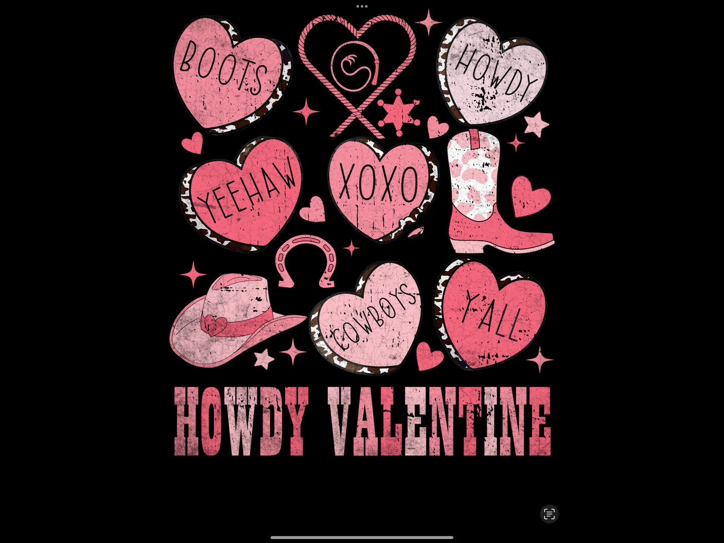 T-Shirt Sublimation Print - Howdy Valentine