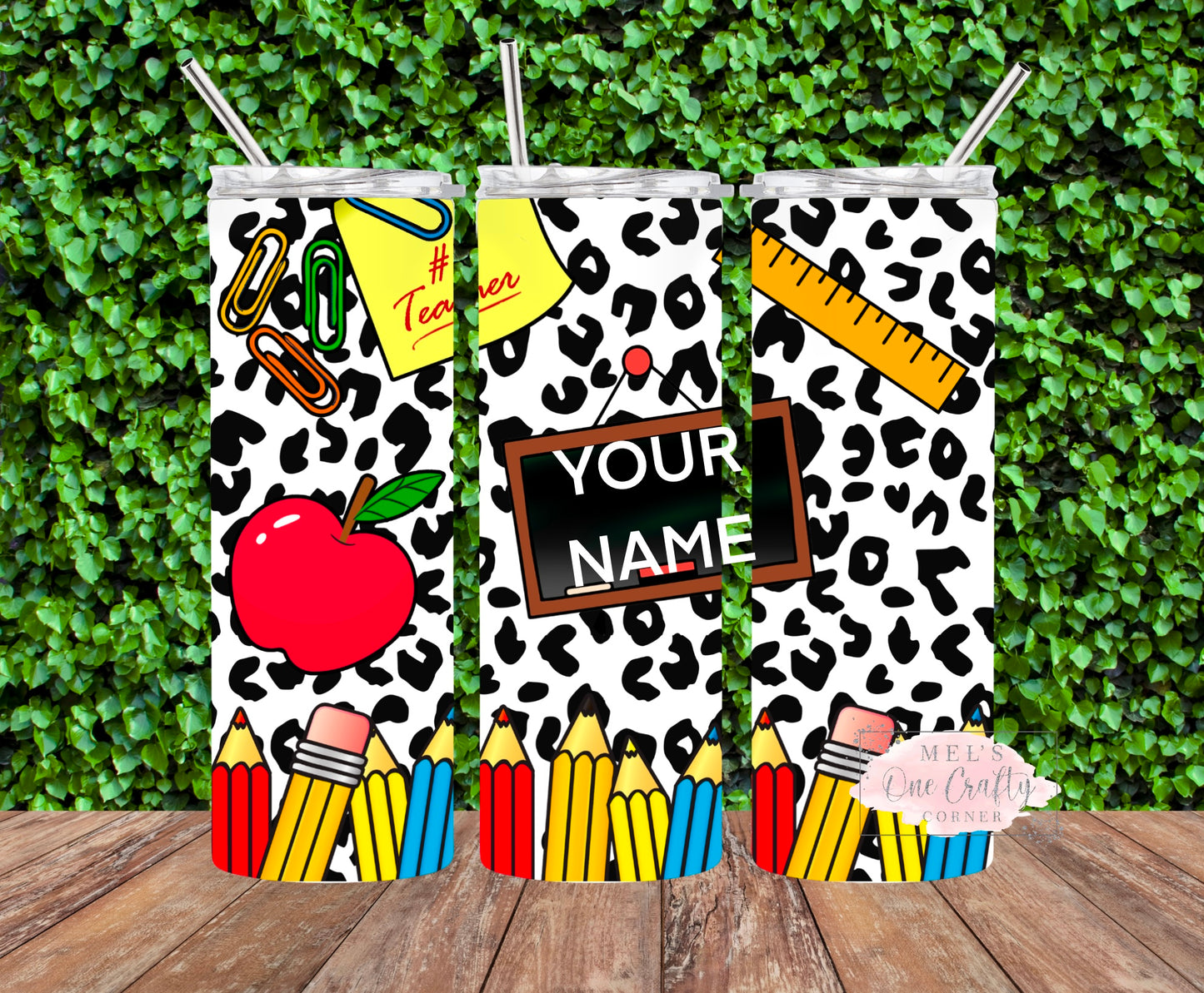 Leopard Teacher Tumbler