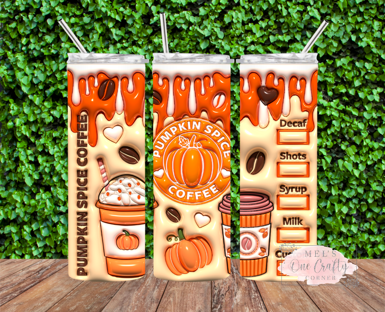 Sublimation Print Tumbler Wrap - Pumpkin Spice