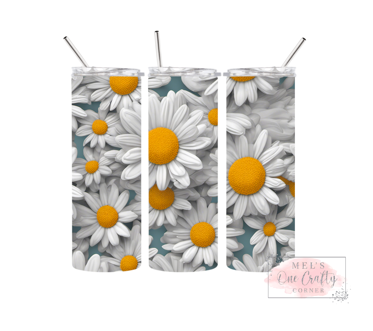 Sublimation Print Tumbler Wrap - Gray Sunflower