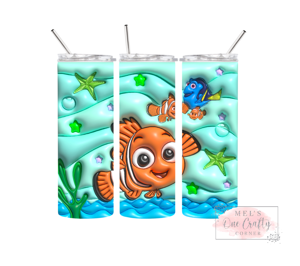 Sublimation Print Tumbler Wrap - Fishy