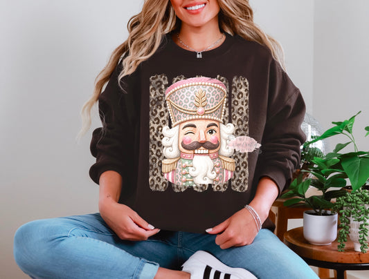 Leopard Nutcracker Crewneck Sweatshirt
