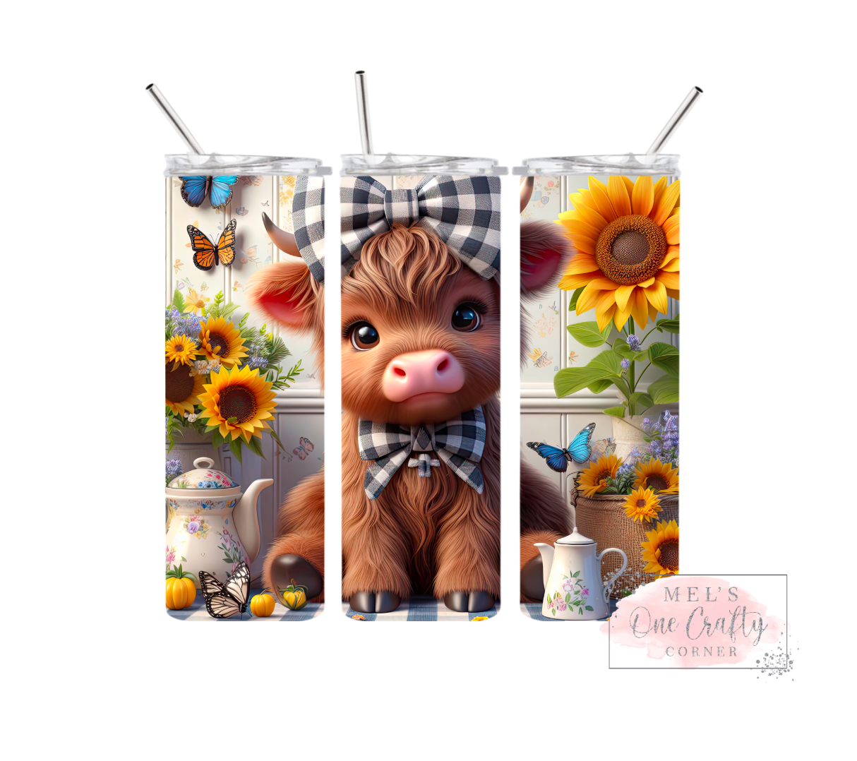 Sublimation Print Tumbler Wrap - Baby Highland