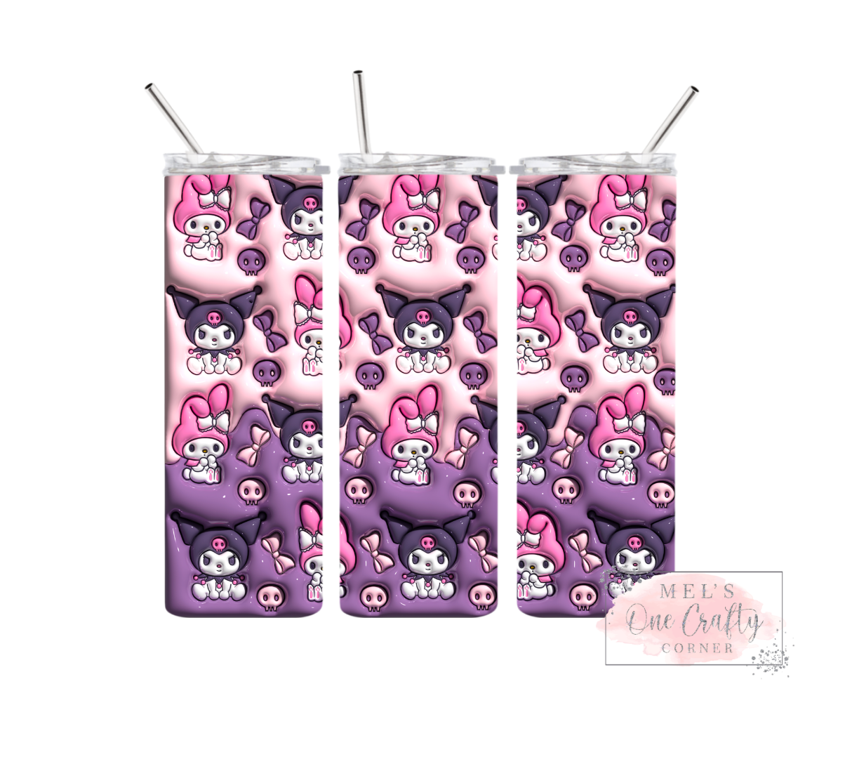 Sublimation Print Tumbler - Nice & Evil Cat