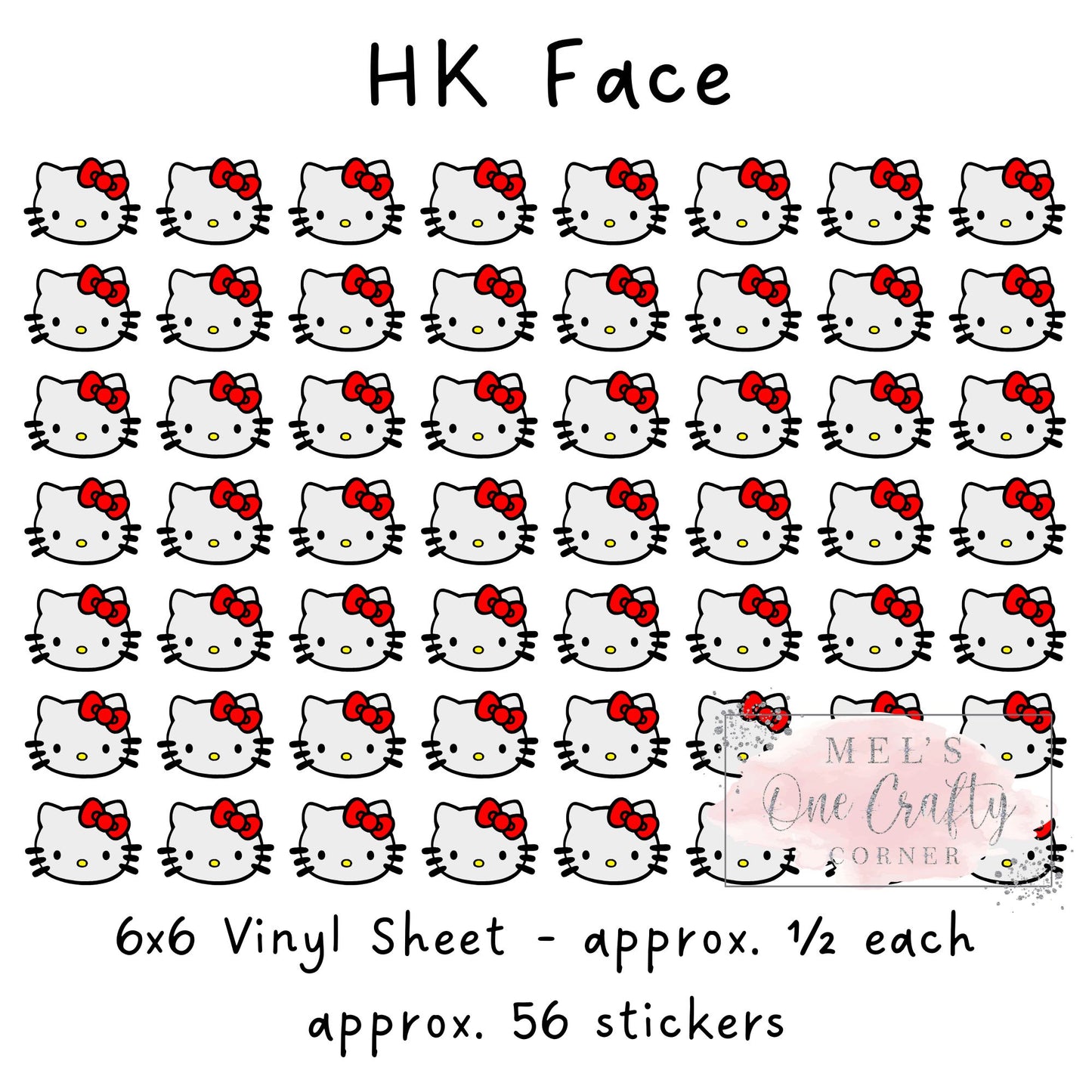 6x6 Vinyl Sheet - HK (individual stickers)