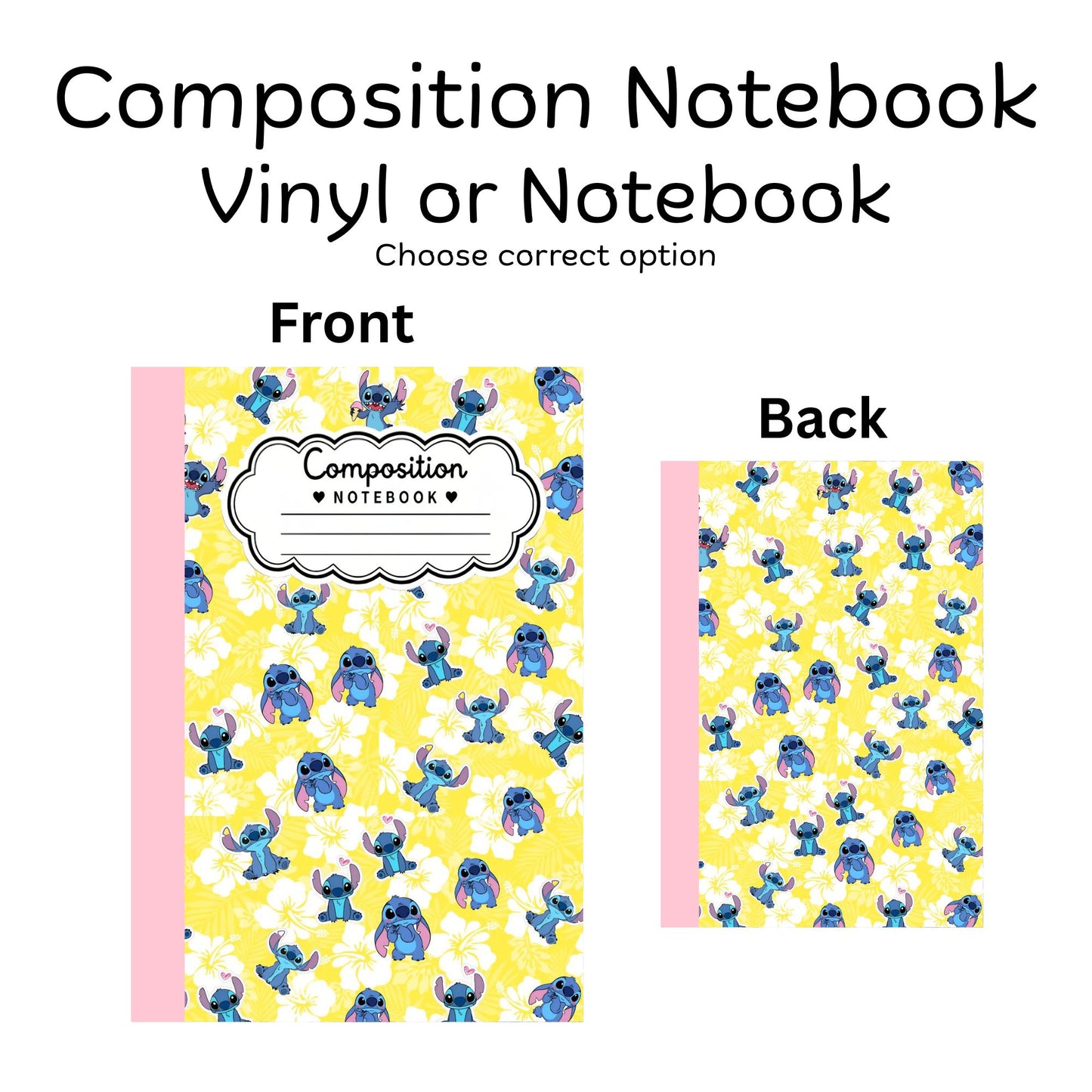 COMPOSITION VINYL OR NOTEBOOK - STCH-11