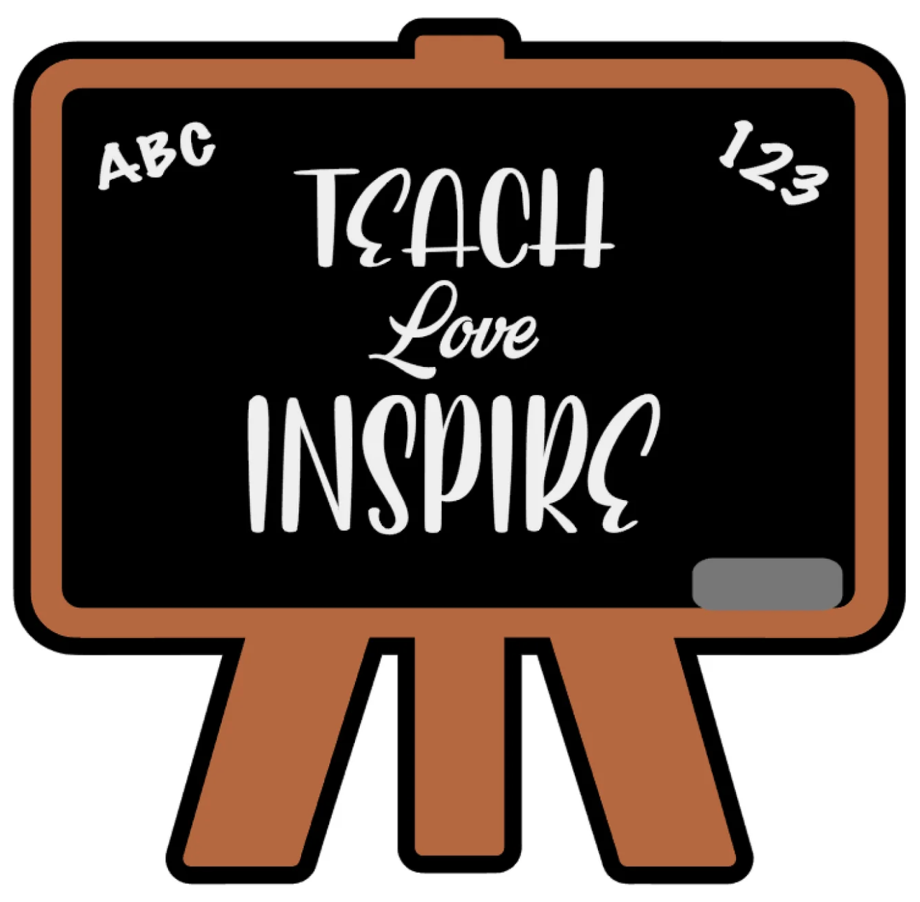 Chalkboard Badge Reel