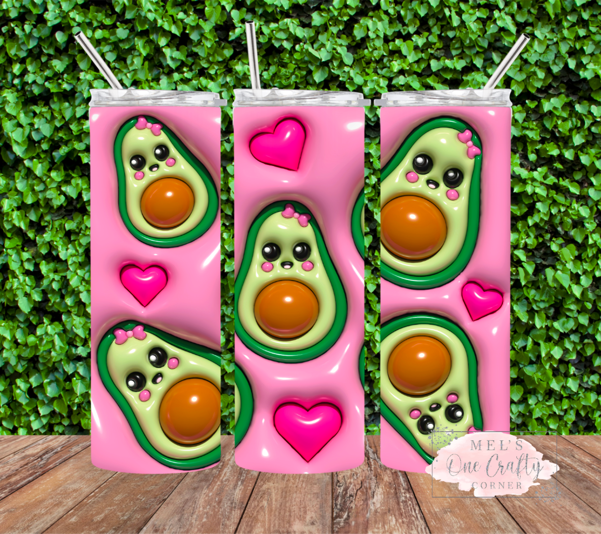 Puff Pink Avocado Tumbler