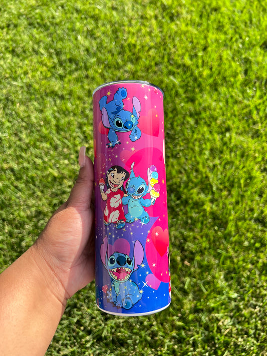 Blue Alien Tumbler