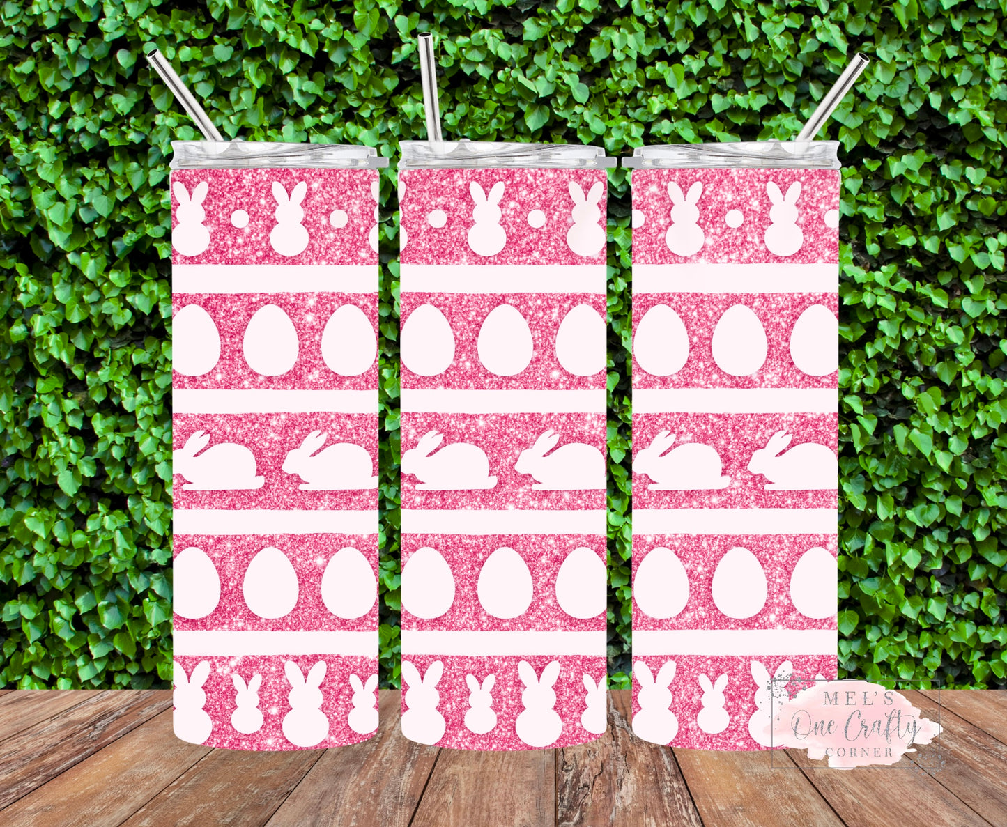 Sublimation Print Tumbler Wrap - Pink Easter
