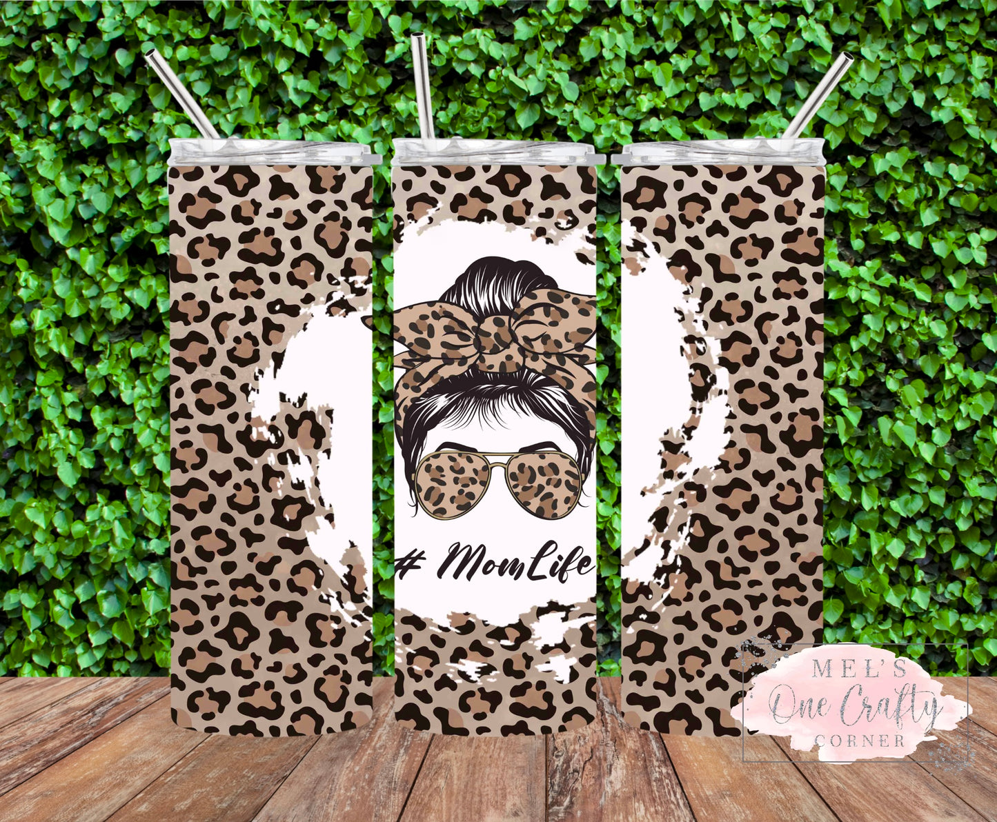 Leopard Mom Life Tumbler 20 oz.