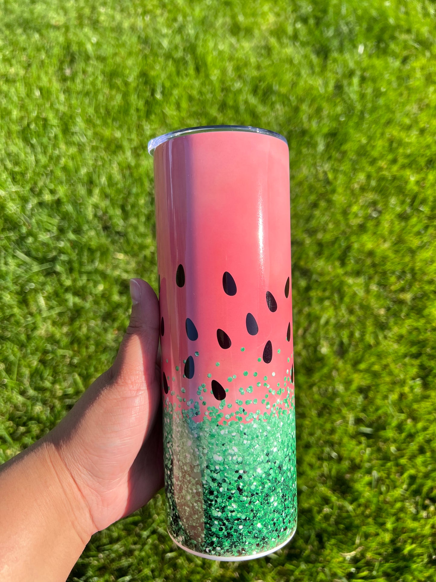 Watermelon Glitter Tumbler 20 oz.
