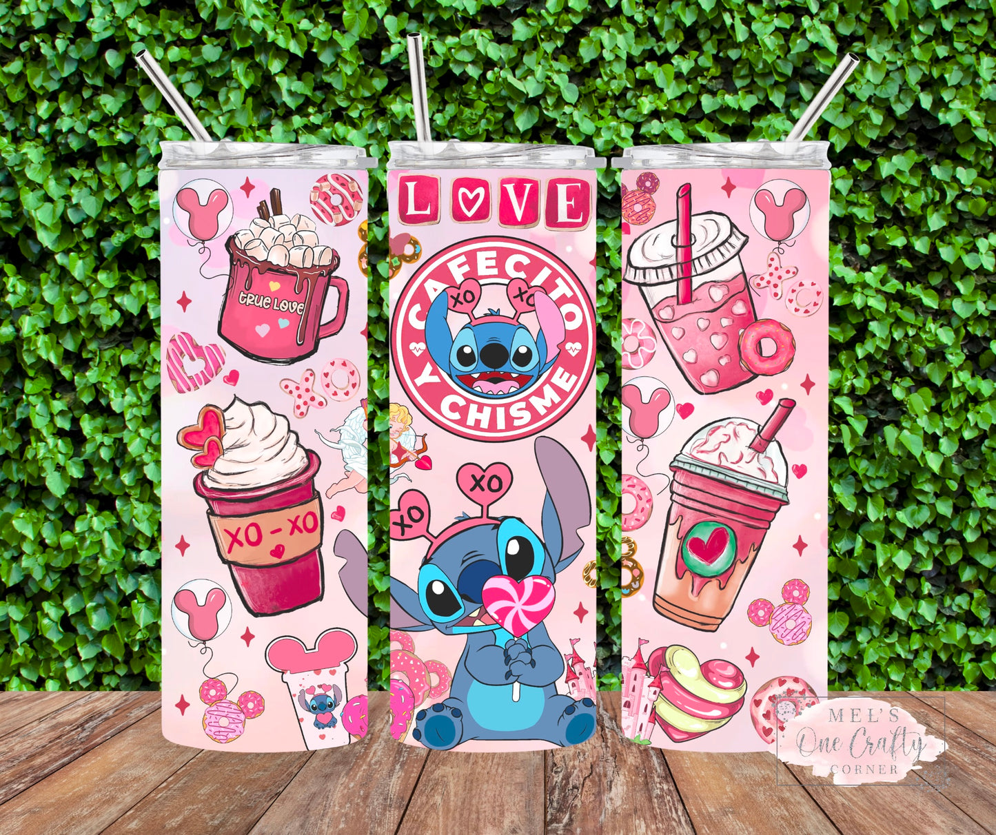 Sublimation Print Tumbler Wrap - Cafecito Love