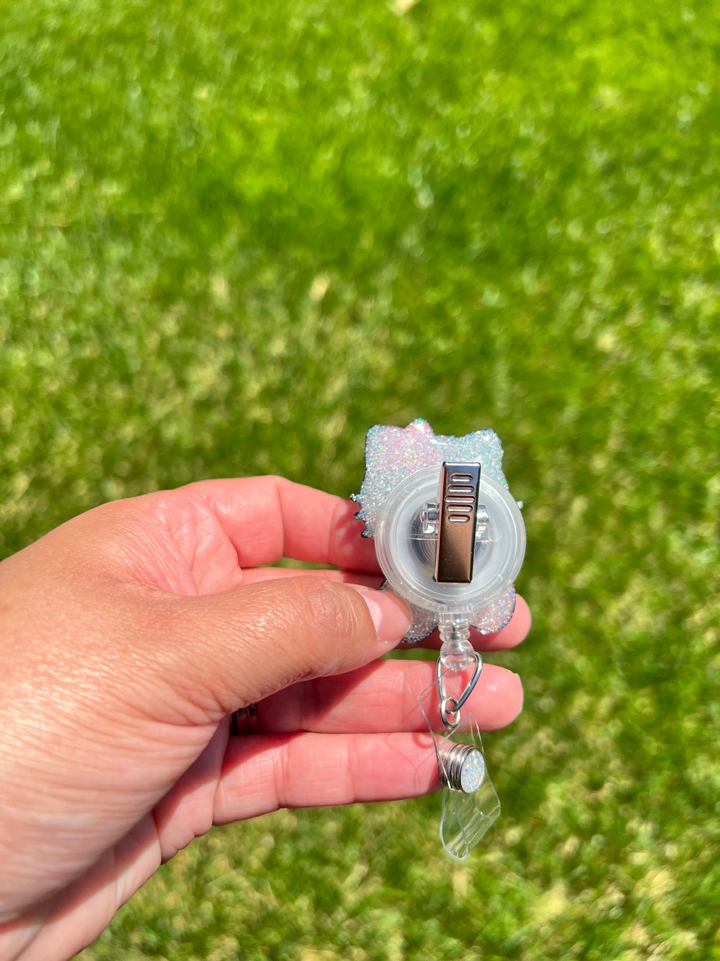 Kitty Sitting Badge Reel