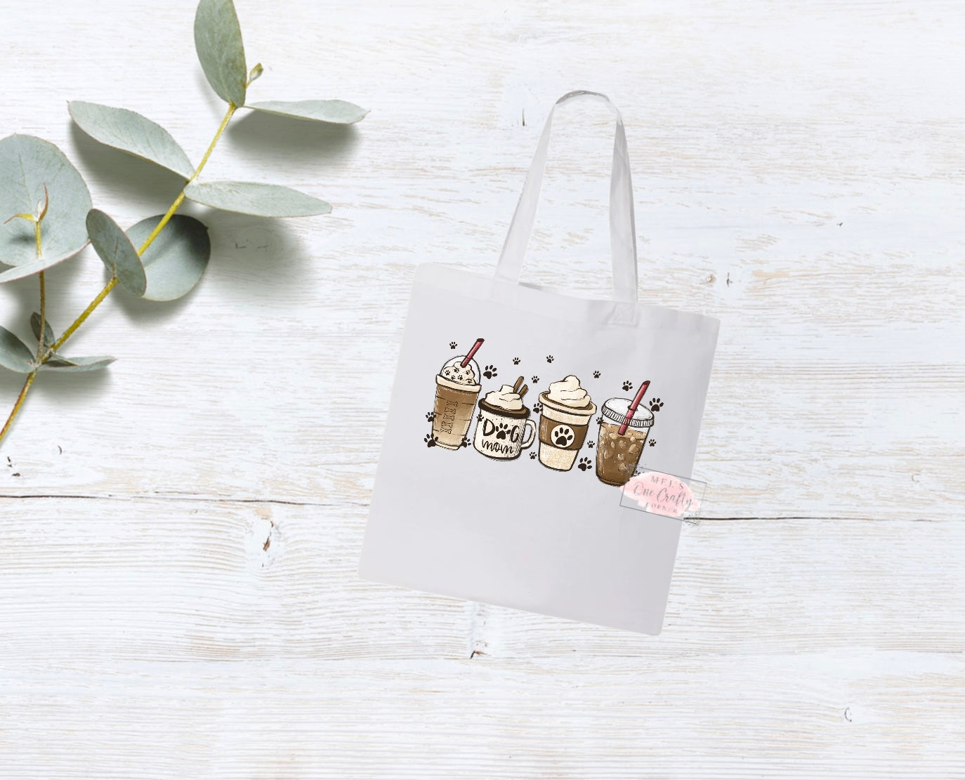 Dog Mom Coffee Tote Bag