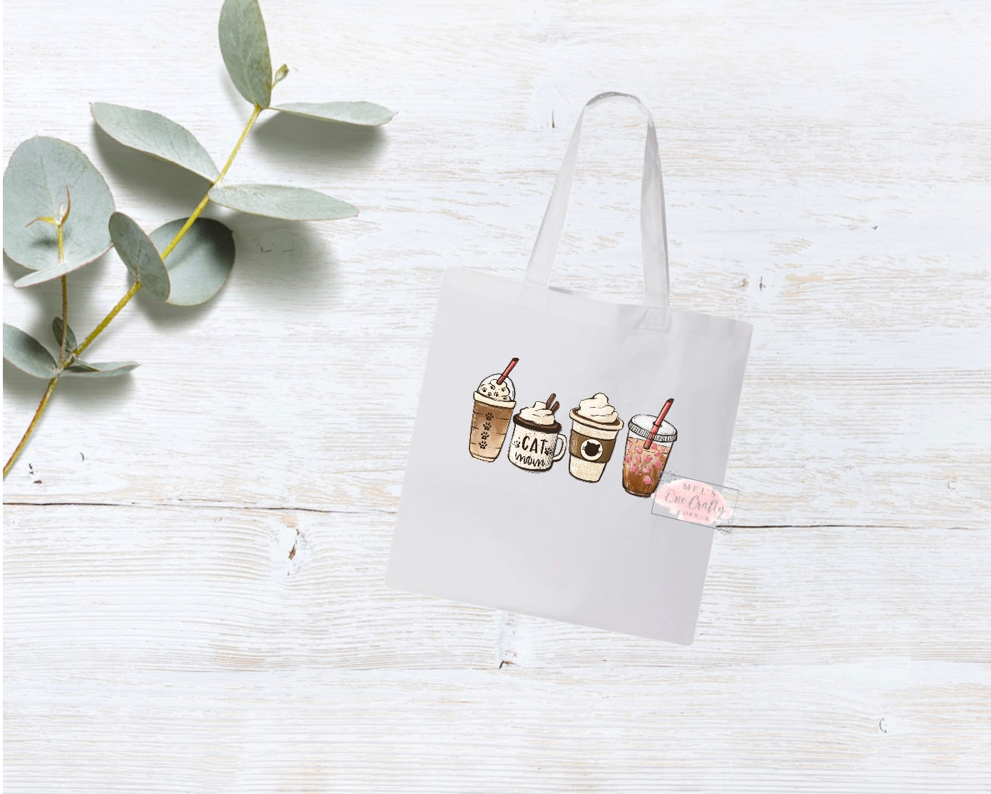 Cat Mom Coffee Tote Bag