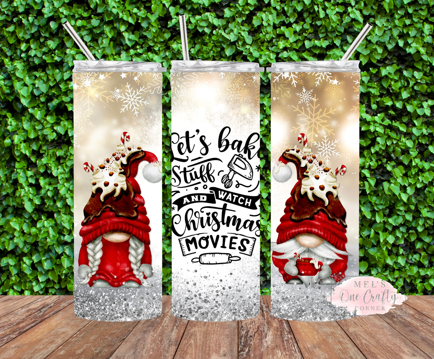 Sublimation Print Tumbler Wrap - Gnome Bake