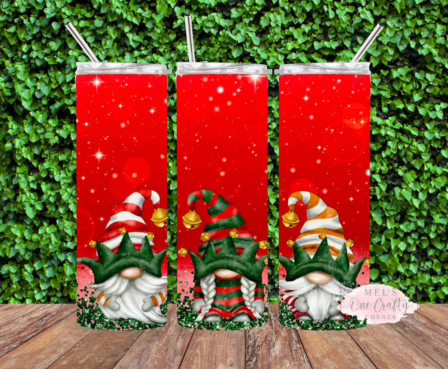 Sublimation Print Tumbler Wrap - Gnome Elf