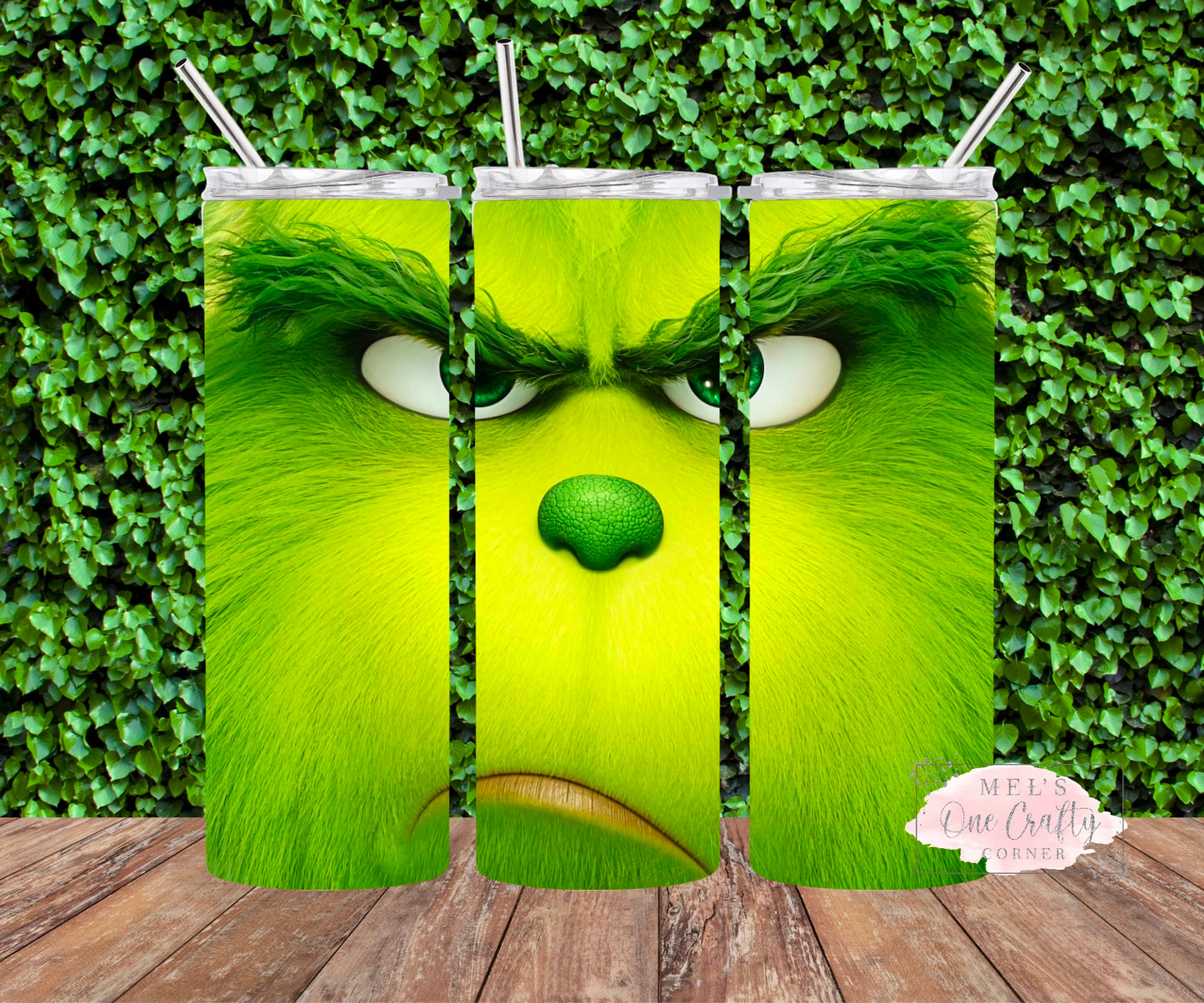 Sublimation Print Tumbler Wrap - Grinch Inspired