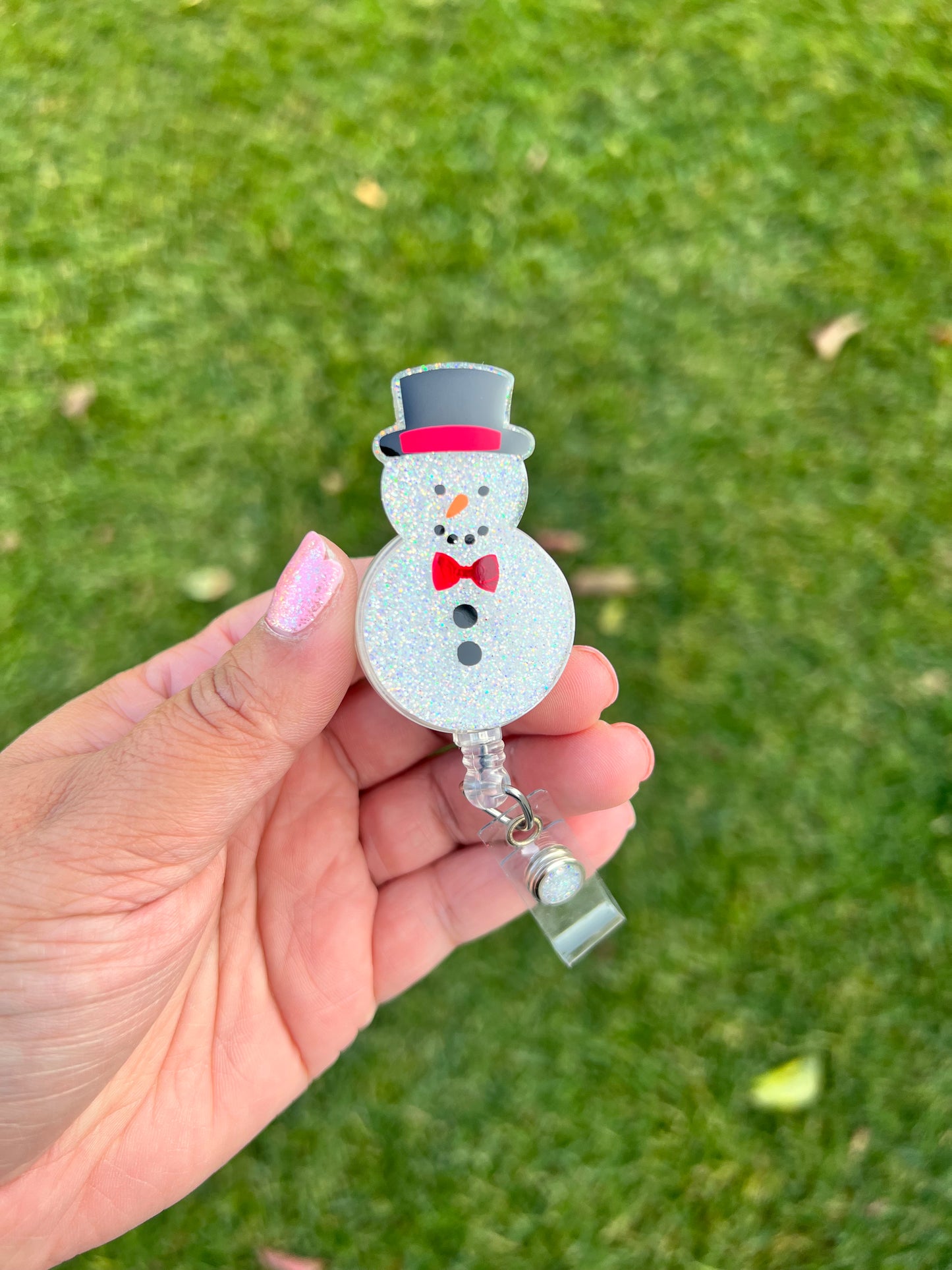 Snowman Badge Reel