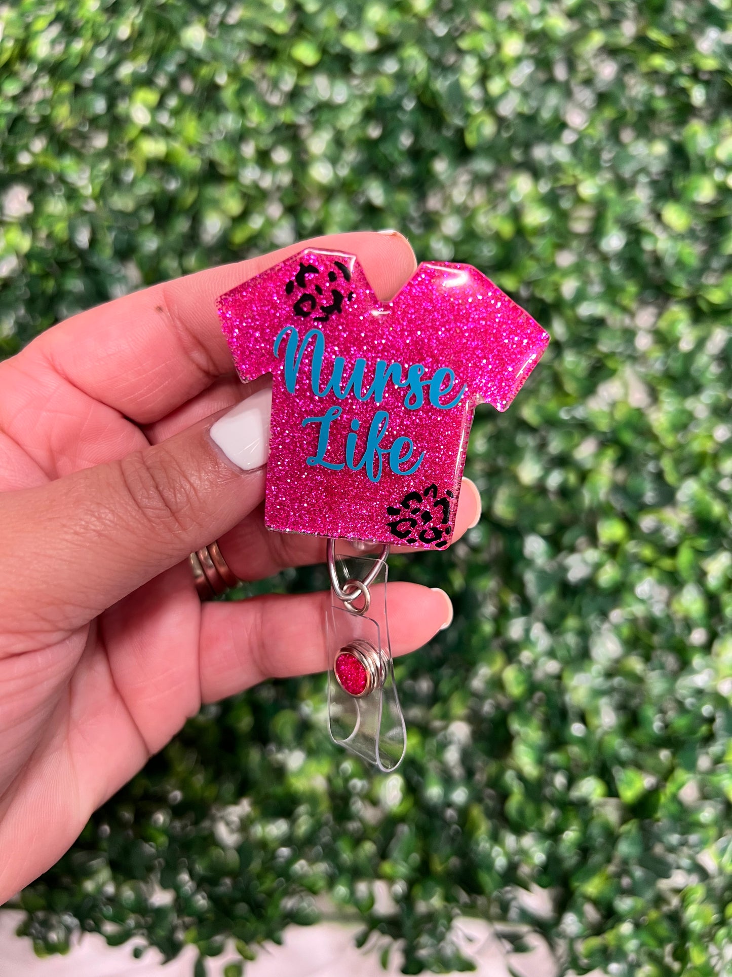 Nurse Life Scrub Badge Reel