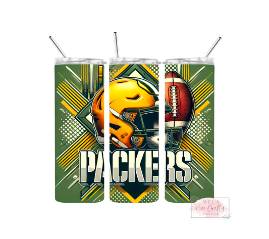 Sublimation Print Tumbler Wrap - Packers