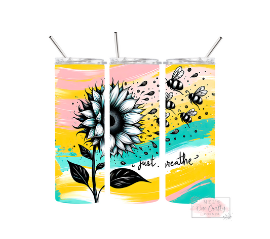 Sublimation Print Tumbler - Breathe