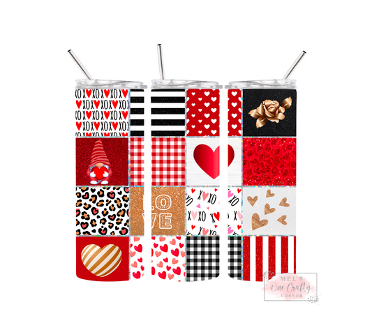 Sublimation Print Tumbler Wrap - V-Day Style