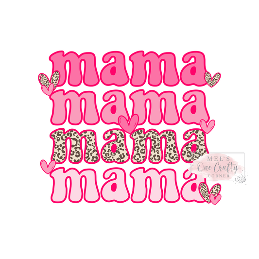 Mama Pink Leopard - DTF Transfer