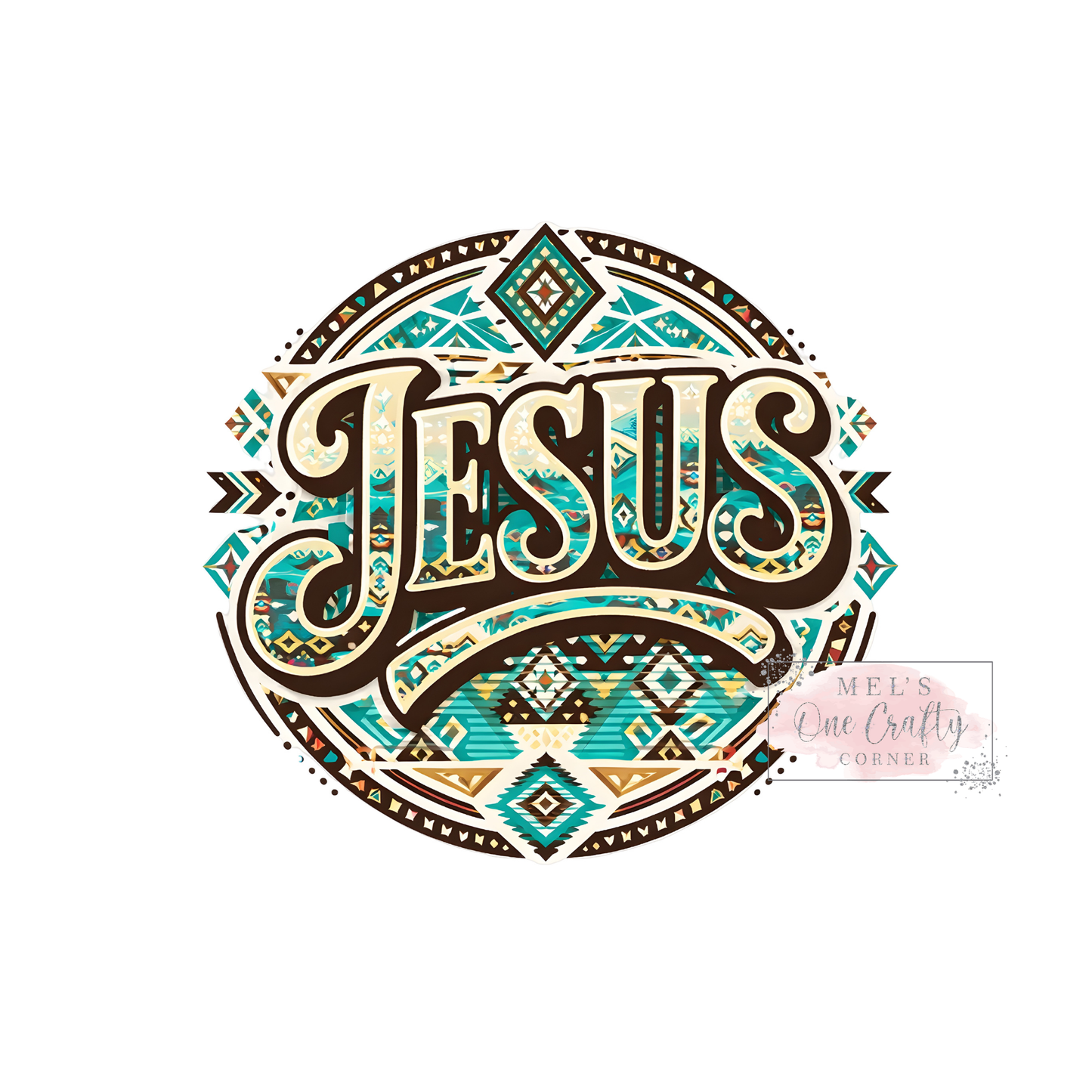 Retro Western Jesus - DTF Transfer