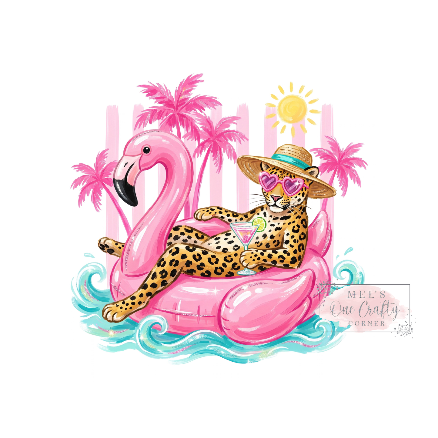 Preppy Summer Leopard - DTF Transfer