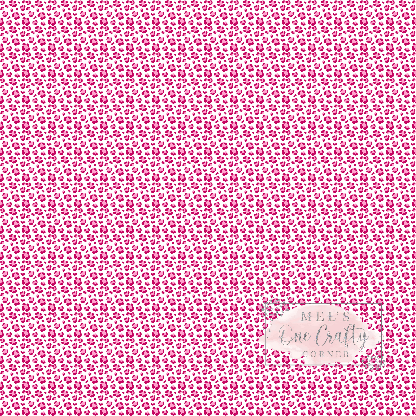 12x12 Vinyl Sheet - Pink Leopard