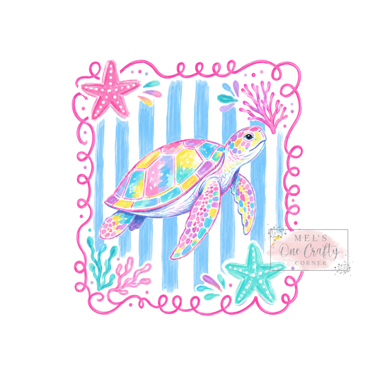 Brushstroke Turtle - DTF Transfer