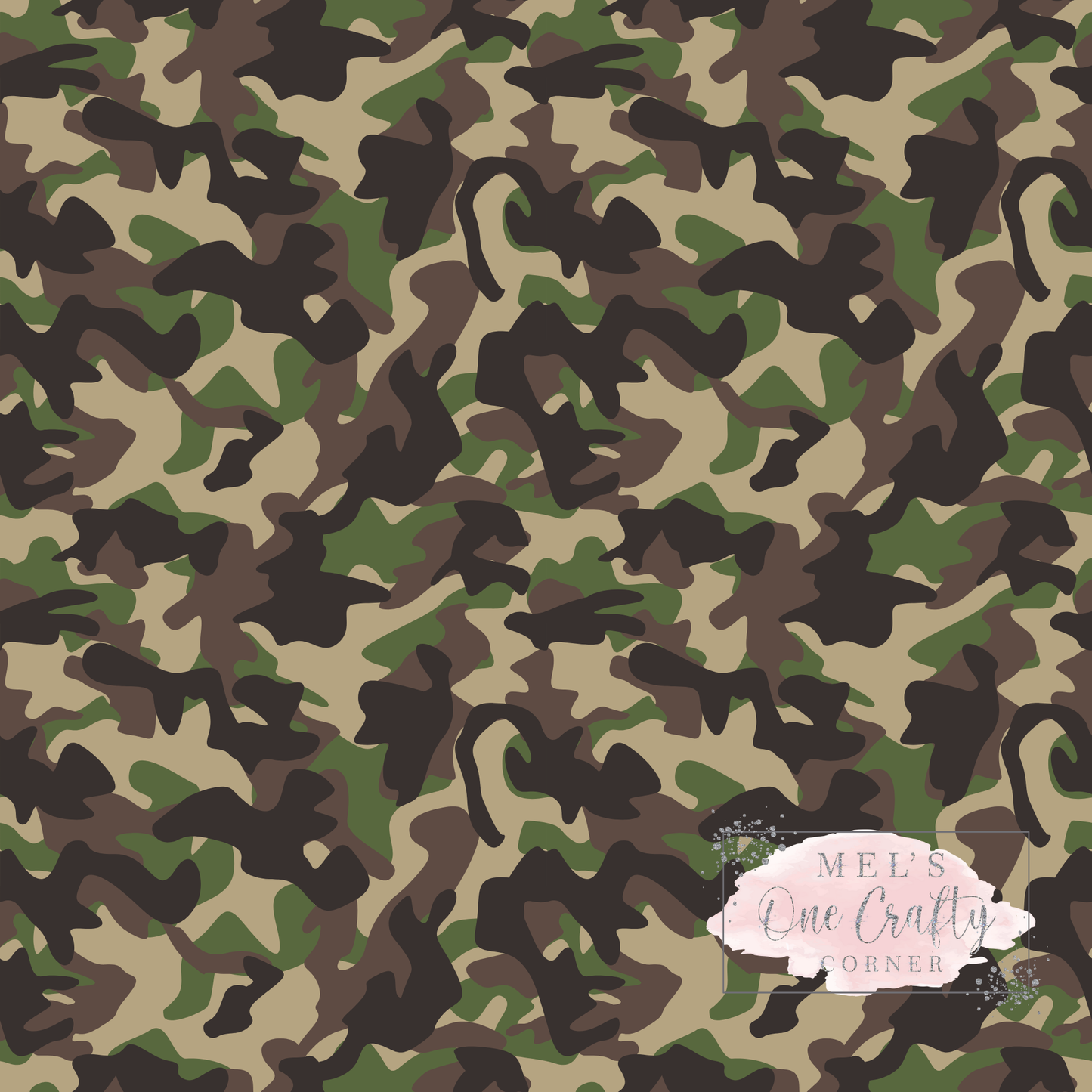 12x12 Vinyl Sheet - Camo